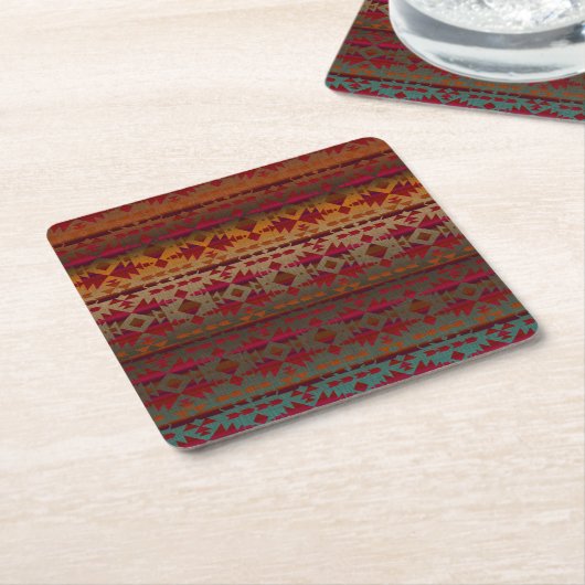 Southwestern Style Kartonnen Onderzetters (Schuin)