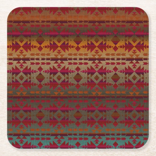 Southwestern Style Kartonnen Onderzetters (Voorkant)