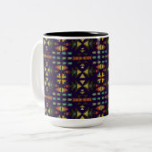 Southwestern Style Tweekleurige Koffiemok (Voorkant links)