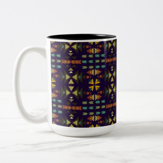 Southwestern Style Tweekleurige Koffiemok (Links)