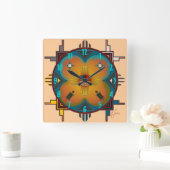 Southwestern Style Vierkante Klok (Huis)