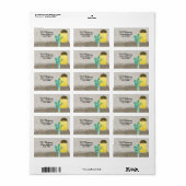 Southwestern Style Yellow Doors Saguaro Cactus Etiket (Full Sheet)
