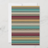 SouthWestern Summer Desert Cactus Wedding Kaart (Achterkant)