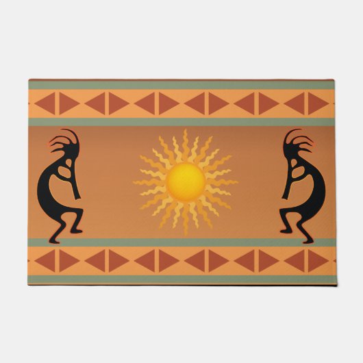 Southwestern Sun Kokopelli Doormat Deurmat (Voorkant)