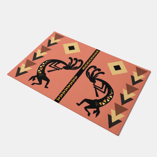 Southwestern Sun Kokopelli Doormat Deurmat (Schuin)
