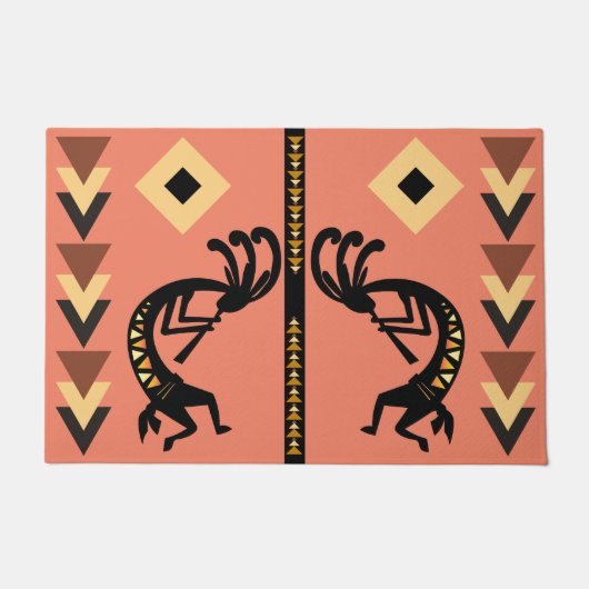 Southwestern Sun Kokopelli Doormat Deurmat (Voorkant)