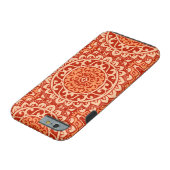 Southwestern Sun Mandala Batik, koraal Sinaasappel Case-Mate iPhone Hoesje (Bodem)