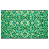 Southwestern Sun Mandala Batik, Lime Green Stof (Fat Quarter)