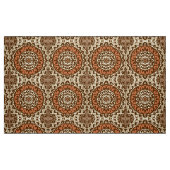 Southwestern Sun Mandala Batik, Rust & Brown Stof (Fat Quarter)