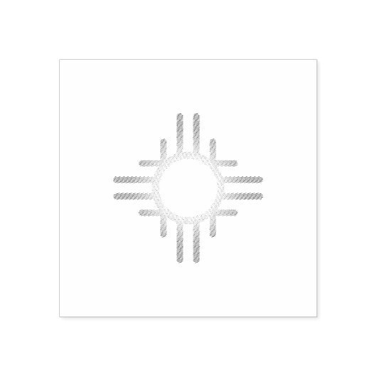 Southwestern Sun Rubberstempel (Afrduk)