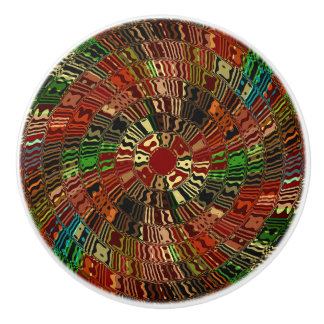 Southwestern Sun Swirl Ceramic Knob Keramische Knop