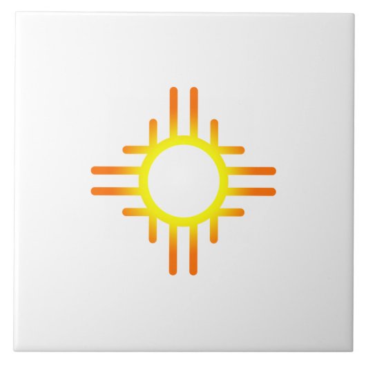 Southwestern Sun Tegeltje (Voorkant)