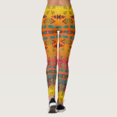 Southwestern Sunset Boho Style Leggings (Achterkant)