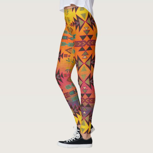 Southwestern Sunset Boho Style Leggings (Links)