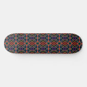 Southwestern Symmetrical Tiled Pattern Line Art Persoonlijk Skateboard (Horizontaal)