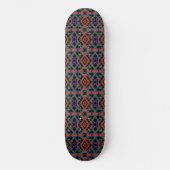 Southwestern Symmetrical Tiled Pattern Line Art Persoonlijk Skateboard (Voorkant)