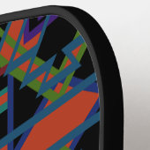 Southwestern Symmetrical Tiled Pattern Line Art Pickleball Paddle (Links Detail)