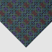 Southwestern Symmetrical Tiled Pattern Line Art Tissuepapier (Detail)