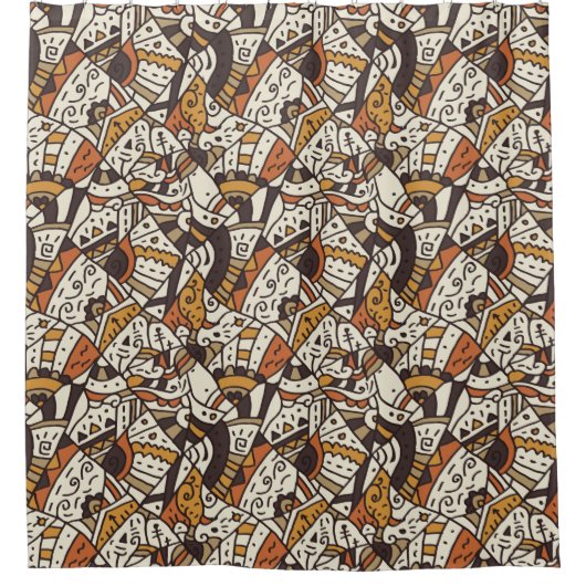 SouthWestern Tribal Chic Shower Curtain Douchegordijn (Voorkant)
