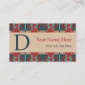 Southwestern Tribal Pattern Inspired Custom Visitekaartje (Voorkant)