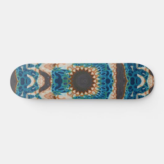 Southwestern Turquoise Native Pattern Persoonlijk Skateboard (Horizontaal)