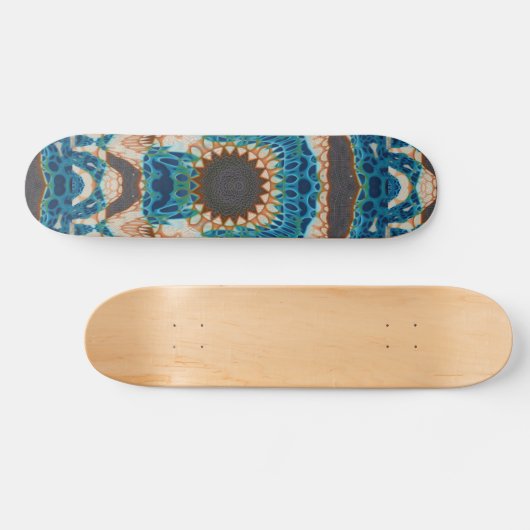 Southwestern Turquoise Native Pattern Persoonlijk Skateboard (Horizontaal)
