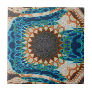 Southwestern Turquoise Native Pattern Tegeltje
