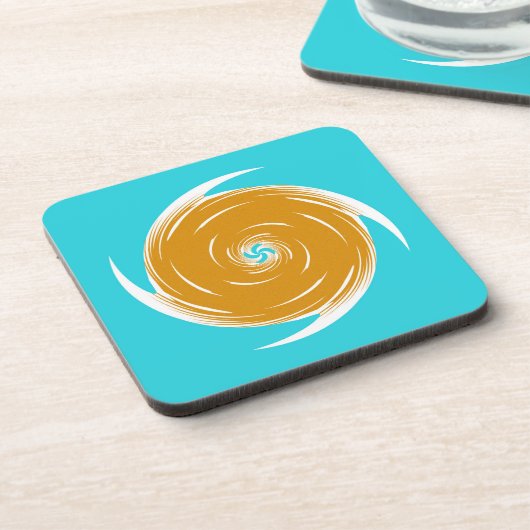 Southwestern Twirl Pattern Bier Onderzetter (Linkerzijde)