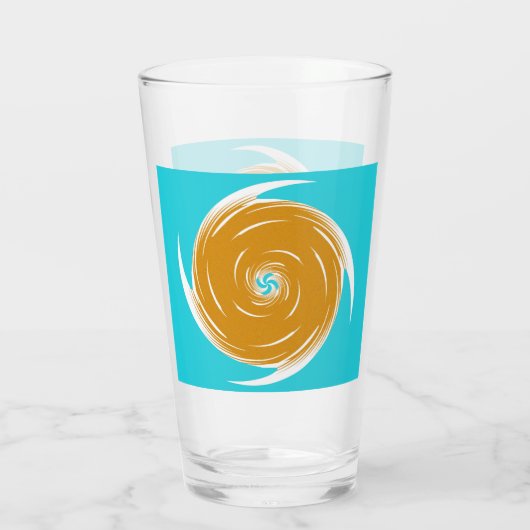 Southwestern Twirl Pattern Glas (Achterkant)