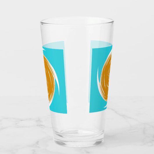 Southwestern Twirl Pattern Glas (Links)