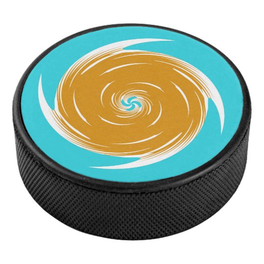 Southwestern Twirl Pattern Hockey Puck (3/4)