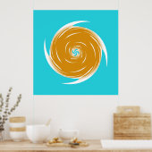 Southwestern Twirl Pattern Poster (Keuken)