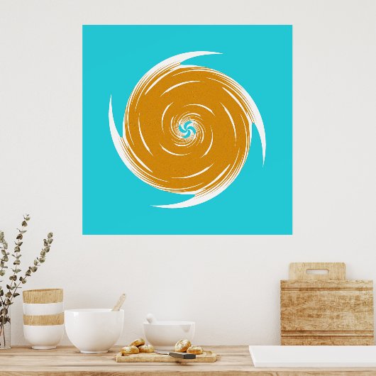 Southwestern Twirl Pattern Poster (Keuken)