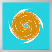 Southwestern Twirl Pattern Poster (Voorkant)