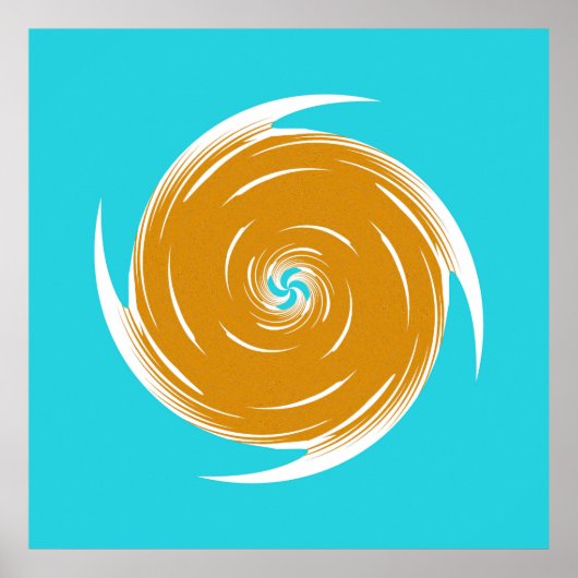 Southwestern Twirl Pattern Poster (Voorkant)