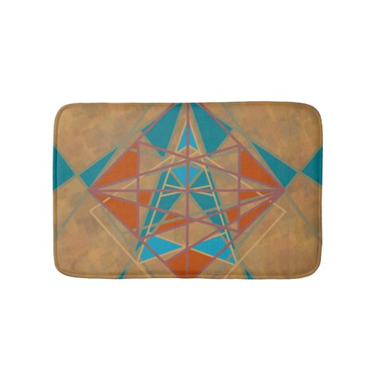 Southwestern-woestijn Indian Star Man Design Art Badmat (Voorkant)