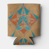 Southwestern-woestijn Indian Star Man Design Art Blikjeskoeler (Voorkant)