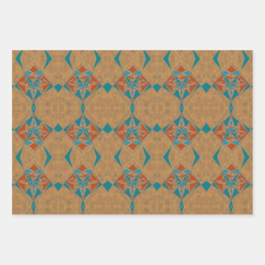 Southwestern-woestijn Indian Star Man Design Art Inpakpapier Vel (Voorkant 2)