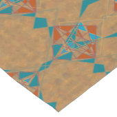 Southwestern-woestijn Indian Star Man Design Art Korte Tafelloper (Hoek)