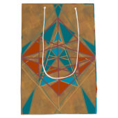 Southwestern-woestijn Indian Star Man Design Art Medium Cadeauzakje (Achterkant)