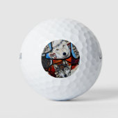 SOUTHWESTERN WOLF ART GOLFBALLEN (Voorkant)