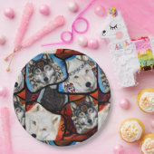 SOUTHWESTERN WOLF ART PAPIEREN BORDJE (Feest)