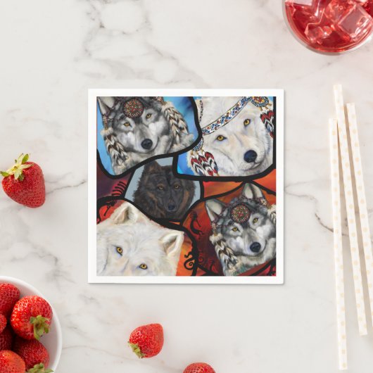 SOUTHWESTERN WOLF ART SERVET (Insitu)