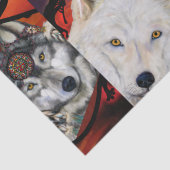SOUTHWESTERN WOLF ART TISSUEPAPIER (Detail)