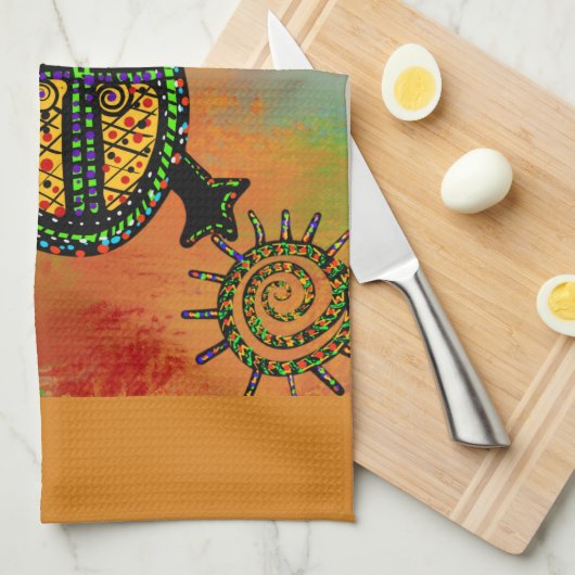 SOUTHWESTERTURTLE ART THEEDOEK (Quarter Fold)