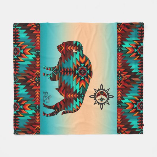 Southwet Buffalo Fleece Blanket Deken (Voorkant (Horizontaal))