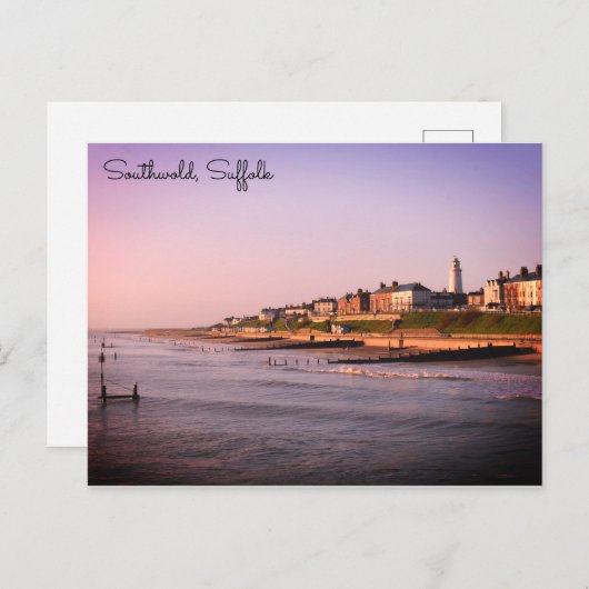 Southwold beach and seafront postcard briefkaart (Voorkant / Achterkant)