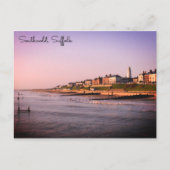 Southwold beach and seafront postcard briefkaart (Voorkant)