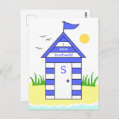 Southwold Beach Hut Briefkaart (Voorkant / Achterkant)