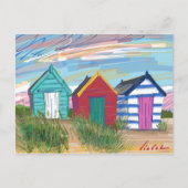 Southwold Beach Huts Briefkaart (Voorkant)